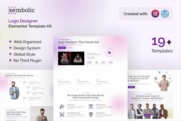 Zembolic - Brand Design Agency Elementor Template Kit - Image 1