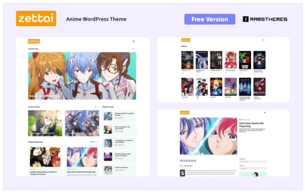 ZETTAI - Free Anime WordPress Theme - Image 1