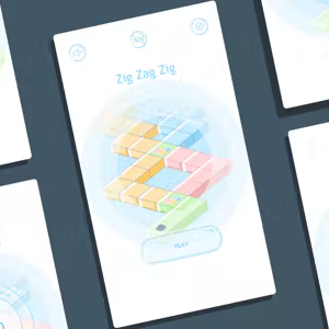 Zig Zag Zig Game ( Android Studio + Admob + Multiple Characters + Reward Video Ads )