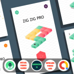 Zig Zig Pro (Android Studio+Admob+Reward Video ads+Inapp purchase+Leaderboards)