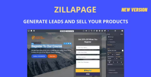 Zillapage landing page and ecommerce builder codermarket.png