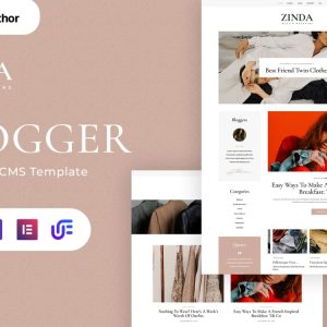 Zinda - Fashion Blog WordPress Elementor Theme
