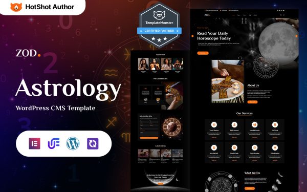Zodiec - Astrology And Horoscope WordPress Elementor Theme - Image 1