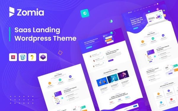 Zomia - Saas & Startup WordPress Theme. - Image 1