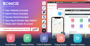 Zomox grocery food pharmacy courier service provider backend driver.png