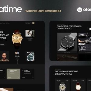 Zonatime - Dark Theme Watch Store Elementor Template Kit
