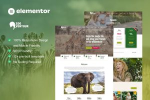 Zooventour safari zoo elementor pro template kit gplpixel.jpg
