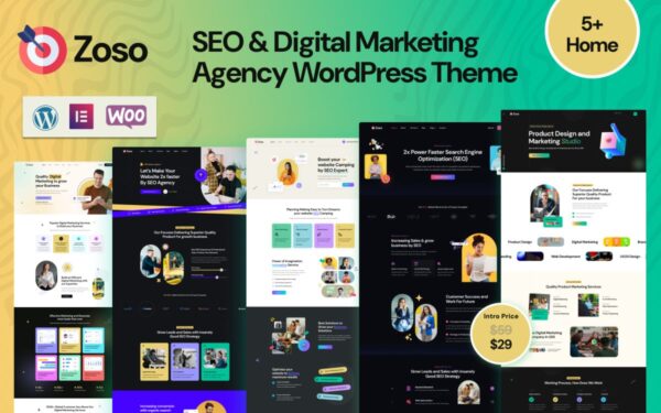 Zoso – SEO & Digital Marketing Agency WordPress Theme - Image 1