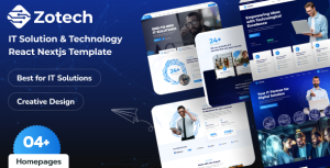 Zotech it solutions technology react nextjs template gplpixel.png