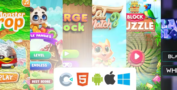 Bundle 6 game (Construct 3) - Official Licence Bundle 6 game (Construct 3) - Official Licence - Image 1