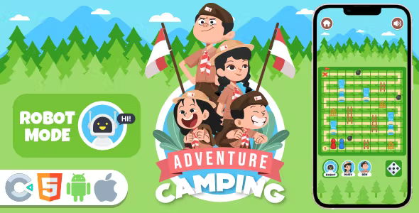 Camping Adventure Game - HTML5,Construct3 - Official Licence Camping Adventure Game - HTML5,Construct3 - Official Licence - Image 1