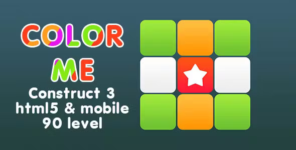 Color Me puzzle. Construct 3. html5, mobile, adMob - Official Licence Color Me puzzle. Construct 3. html5, mobile, adMob - Official Licence - Image 1