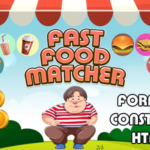 Fast Food Matcher Game (Construct 3 | C3P | HTML5) Match 3 Game - Official Licence