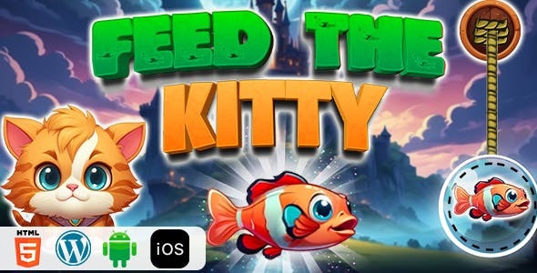 Feed The Kitty - HTML5 Construct3 Game - Official Licence Feed The Kitty - HTML5 Construct3 Game - Official Licence - Image 1