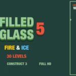 Filled Glass 5 Fire & Ice - HTML5 Game (Construct3) - Official Licence
