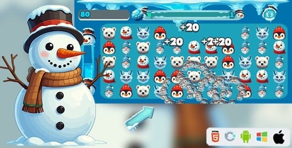 Frosty Quest - HTML5 Game (Construct 3) + Admob - Official Licence Frosty Quest - HTML5 Game (Construct 3) + Admob - Official Licence - Image 1
