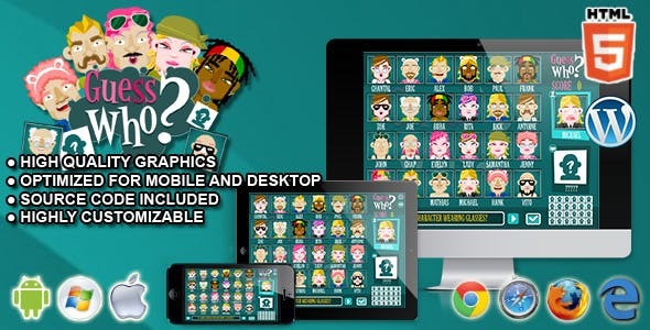 Guess Who? - HTML5 Game - Official Licence Guess Who? - HTML5 Game - Official Licence - Image 1