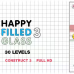 Happy Filled Glass 3 - HTML5 Game (Construct3) - Official Licence