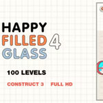 Happy Filled Glass 4 - HTML5 Game (Construct3) - Official Licence