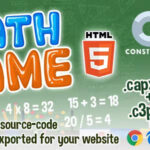 Math Game HTML5 - Construct 2 & 3 (.capx + .c3p + source-code) - Official Licence