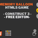 MEMORY BALLOONS - HTML5 GAME - CONSTRUCT 3 - Official Licence