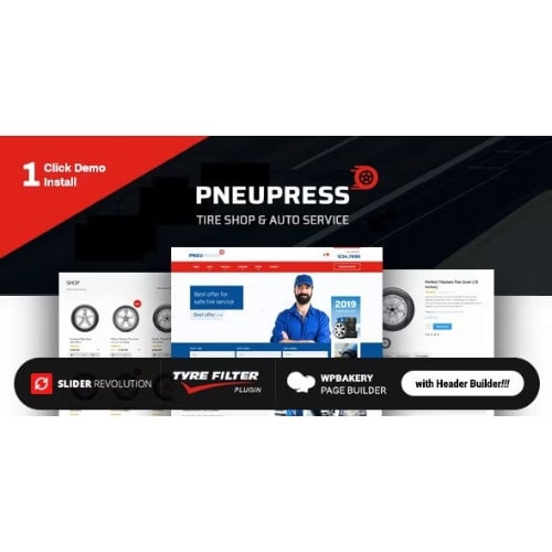 PneuPress - Tire Shop and Car Repair WordPress Theme - Official Licence PneuPress Tire Shop and Car Repair WordPress Theme Official Licence