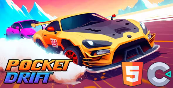 Pocket Drift - HTML5 Game - Construct 3 - Official Licence Pocket Drift - HTML5 Game - Construct 3 - Official Licence - Image 1