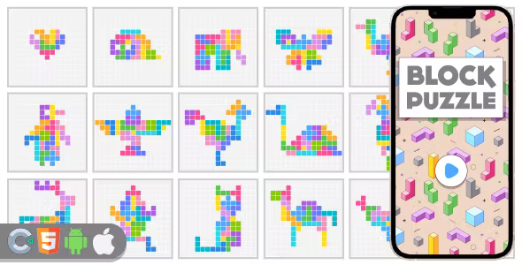 Premium Game - Block Animal Puzzle - HTML5,Construct3 - Official Licence Premium Game - Block Animal Puzzle - HTML5,Construct3 - Official Licence - Image 1