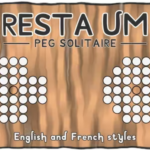 Resta Um (Peg Solitaire Puzzle) - HTML5 Board game - Official Licence