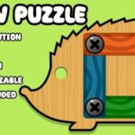 Screw Puzzle - Wood Bolts and Nuts. HTML5 Game (Construct 3). Web and Mobile ready - Official Licence