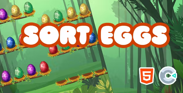 Sort Eggs - Html5 (Construct3) - Official Licence Sort Eggs - Html5 (Construct3) - Official Licence - Image 1