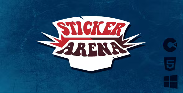 Sticker Arena - Action Roguelike Survival Game | Construct 3 | HTML5 & PC | C3P - Official Licence Sticker Arena - Action Roguelike Survival Game | Construct 3 | HTML5 & PC | C3P - Official Licence - Image 1